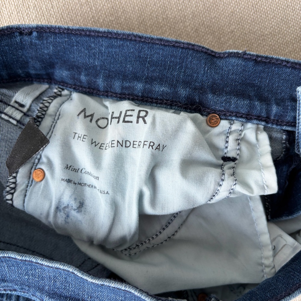 MOTHER The Weekender Fray Stretch Flare Jeans Size 28 - Picture 11 of 13